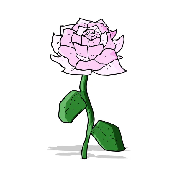 Rosa de dibujos animados — Vector de stock