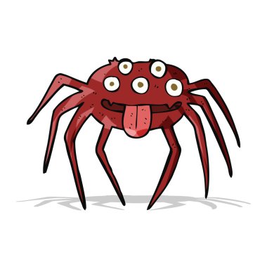 çizgi film iğrenç cadılar bayramı örümceği