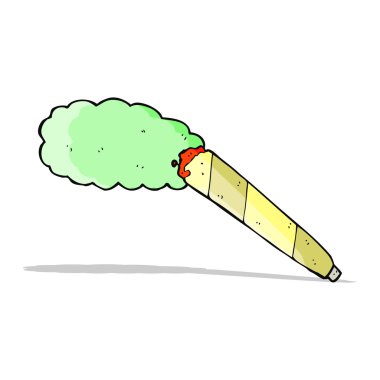 karikatür Esrar sigara