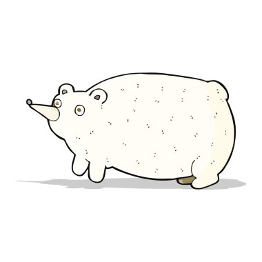 Komik çizgi film ayısı