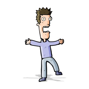 dehşete adam çizgi film