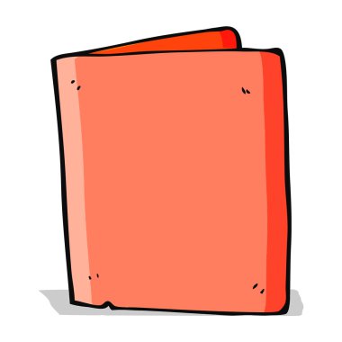 çizgi film katlanmış kart