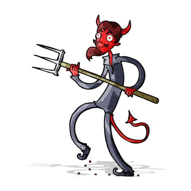 Yabalı çizgi film şeytanı.