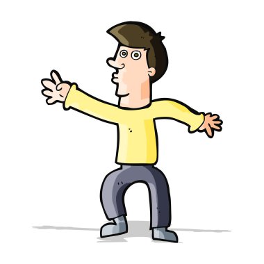 adam ulaşan karikatür