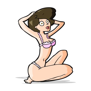 karikatür iç giyim modeli