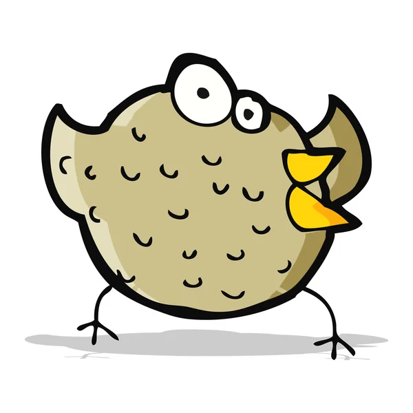 Cartoon gelukkig vogel — Stockvector