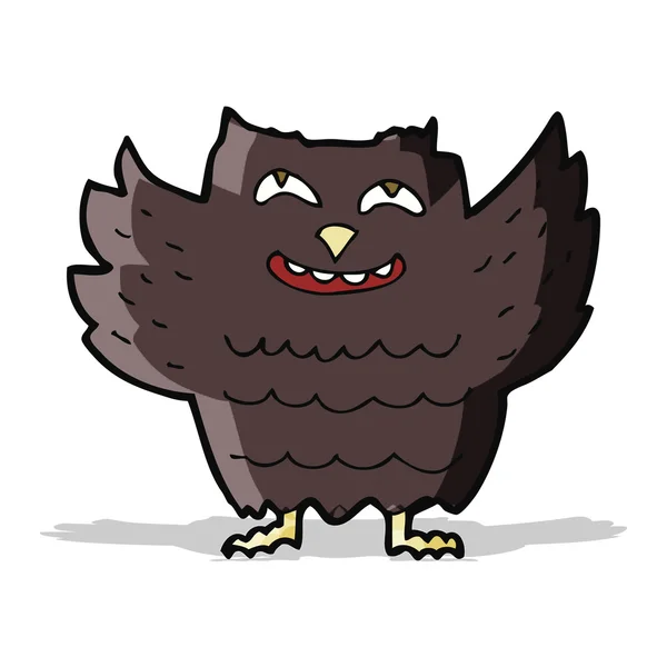 Cartoon happy owl — Stock Vector