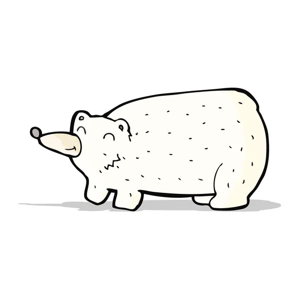 Divertido oso polar de dibujos animados — Archivo Imágenes Vectoriales