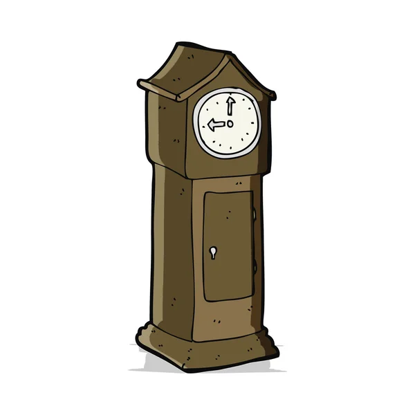 Horloge grand-père dessin animé — Image vectorielle