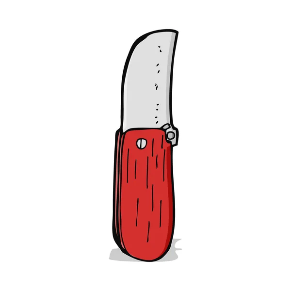Nóż składany kreskówka — Wektor stockowy