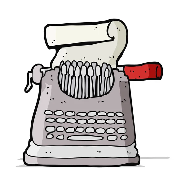 Machine à écrire dessin animé — Image vectorielle