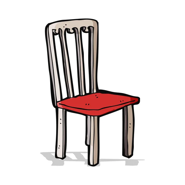 Vieille chaise de dessin animé — Image vectorielle