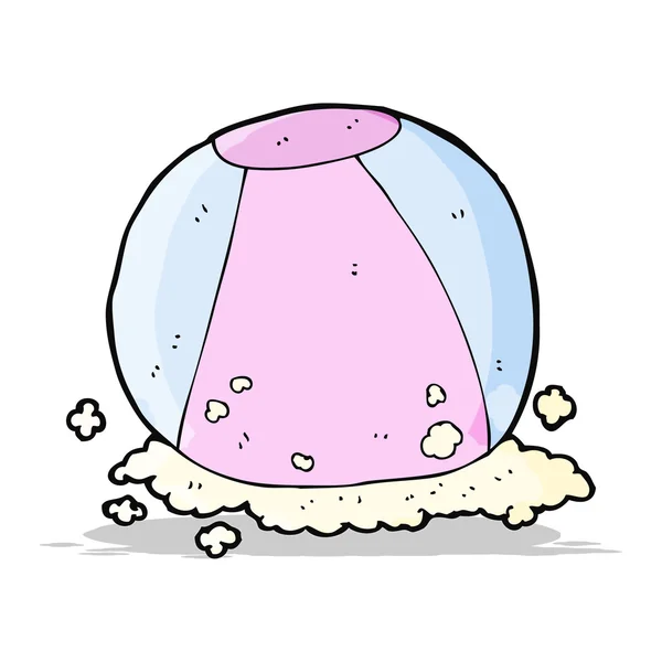 Boule de plage dessin animé — Image vectorielle