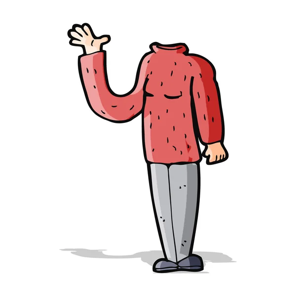 Cartoon corpo sem cabeça (misturar e combinar desenhos animados ou adicionar própria foto ) — Vetor de Stock