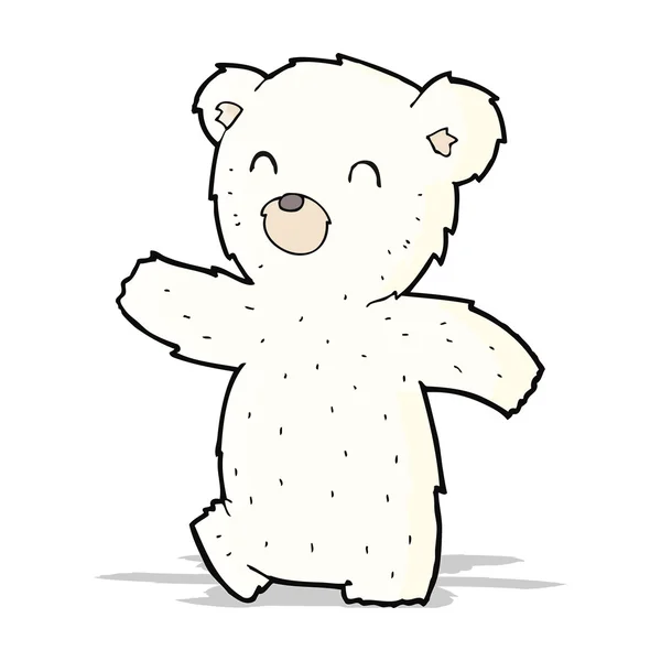 Cartoon polar bear — Stock Vector
