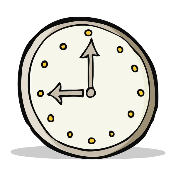 Símbolo del reloj de dibujos animados — Archivo Imágenes Vectoriales