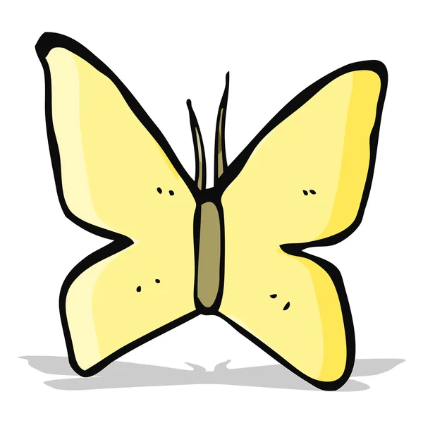 Signatura mariposa de dibujos animados — Vector de stock