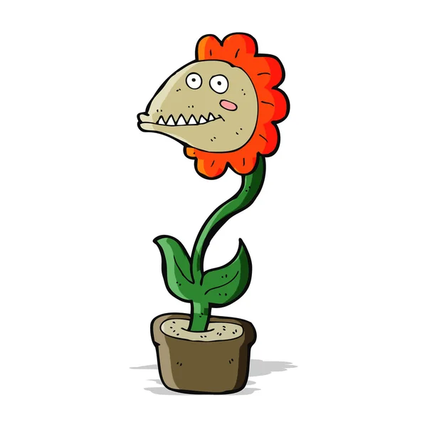 Cartoon monster plant — Stockvector