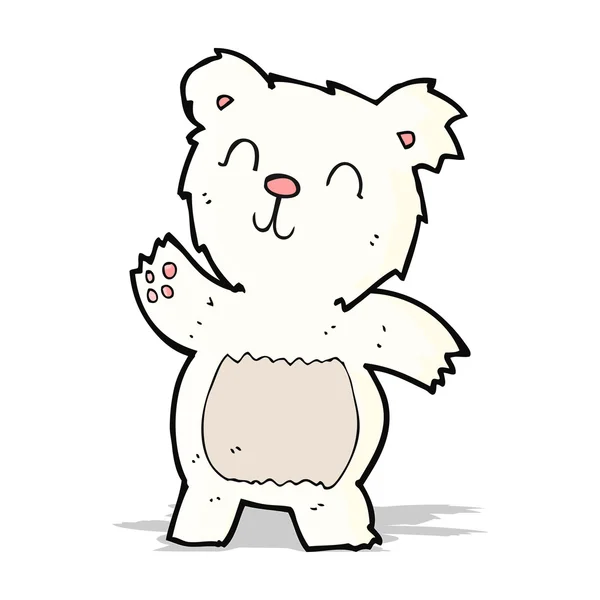 Cartoon polar bear — Stockvector