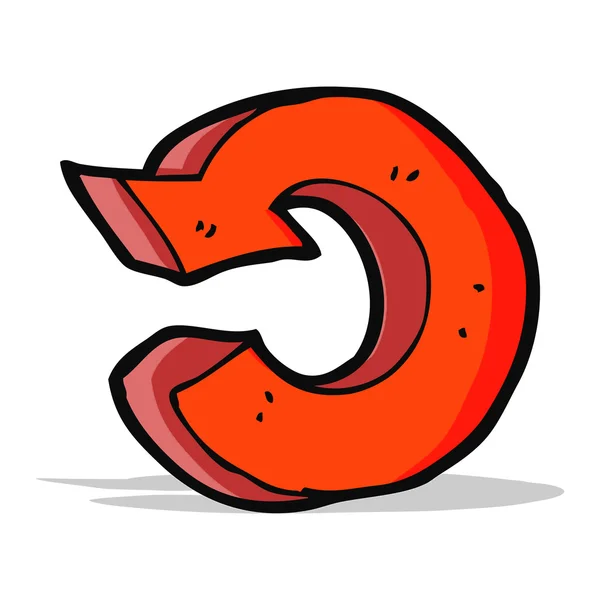 Cartoon Recycling Symbol — Stockvektor