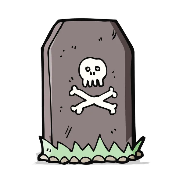 Cartoon spooky grave — Stock Vector