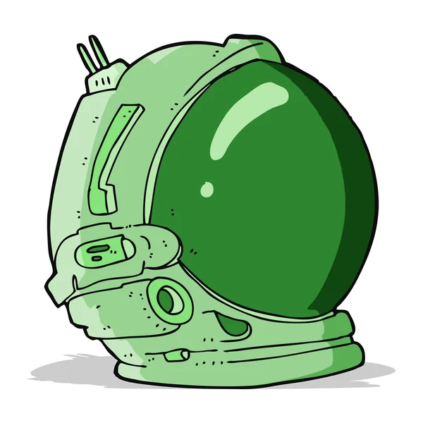 Casco astronauta de dibujos animados — Vector de stock