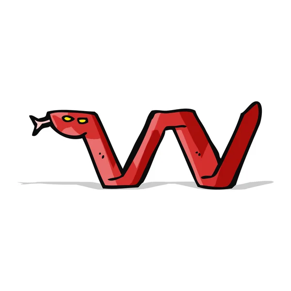 Símbolo de cobra de desenho animado — Vetor de Stock