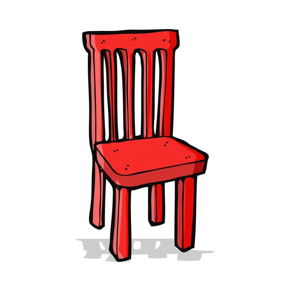 Мультфільм дерев'яний стілець — стоковий вектор