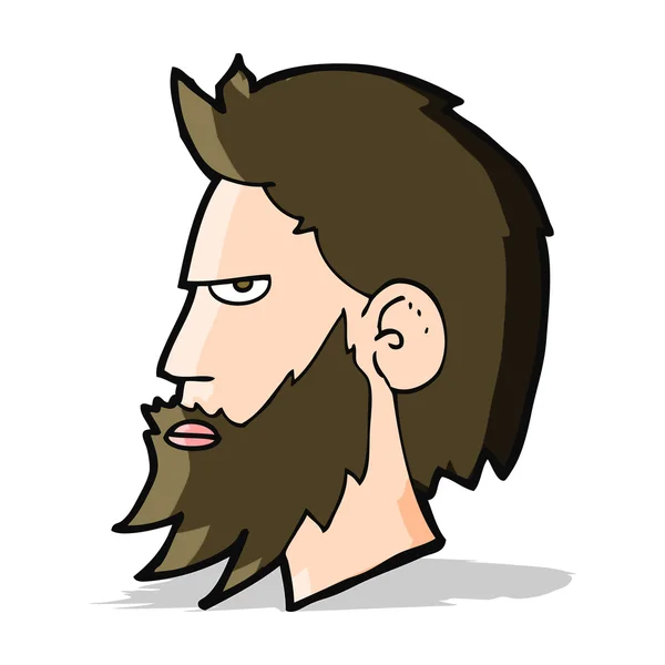 Człowiek z kreskówki z brodą — Wektor stockowy