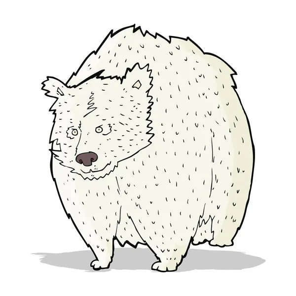 Enorme oso polar de dibujos animados — Vector de stock