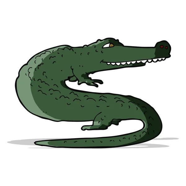 Crocodilo dos desenhos animados — Vetor de Stock