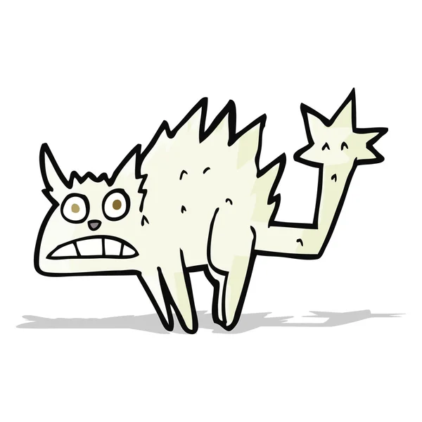 Cartoon frightened cat — Stock Vector