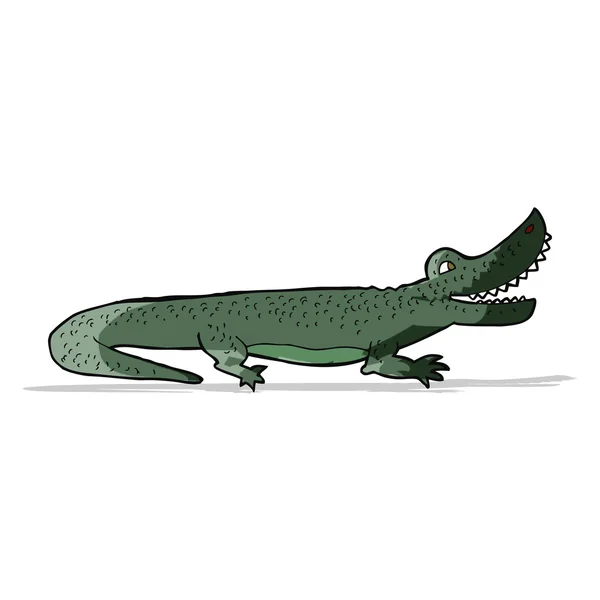 Crocodile heureux dessin animé — Image vectorielle