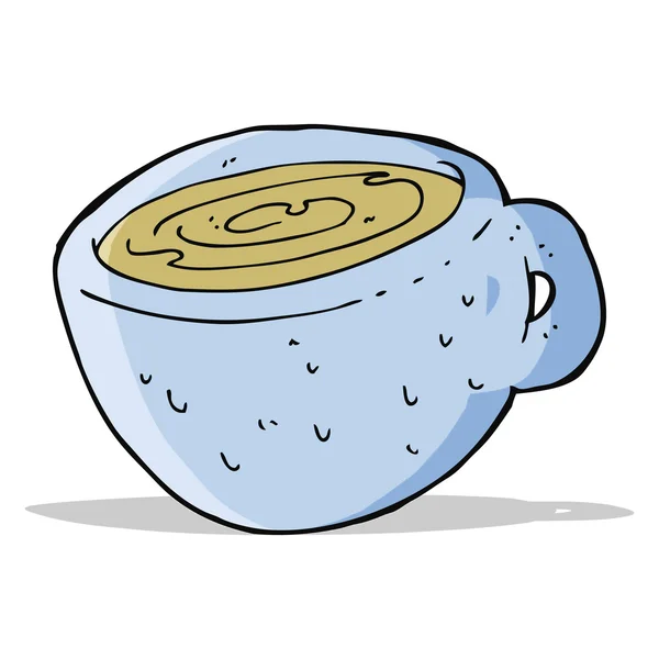 Taza de café de dibujos animados — Vector de stock