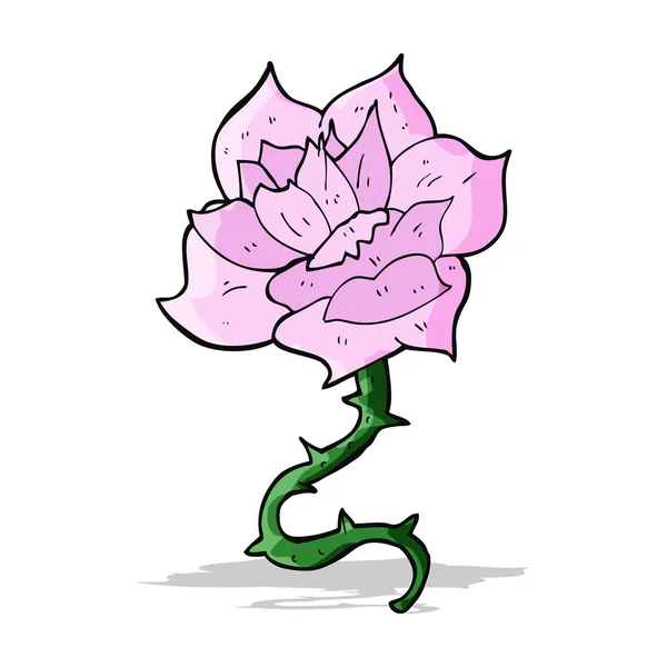 Rosa de dibujos animados — Vector de stock