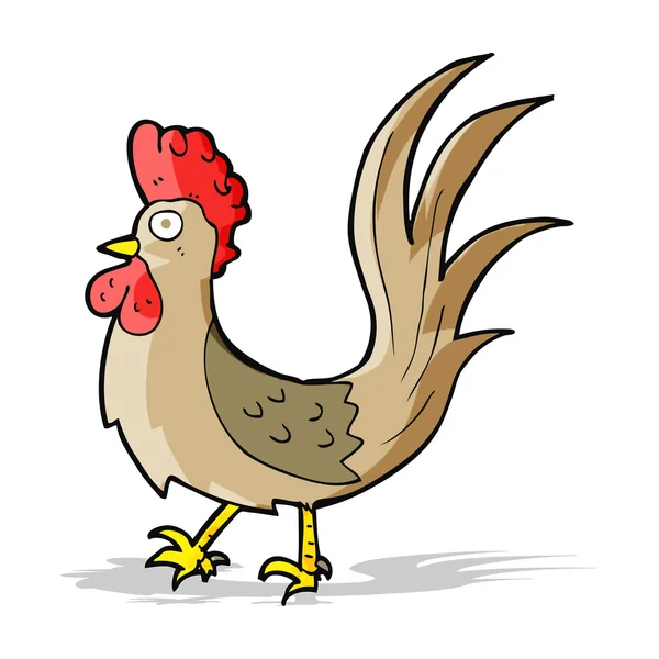 Cartoon cockerel — Stock Vector