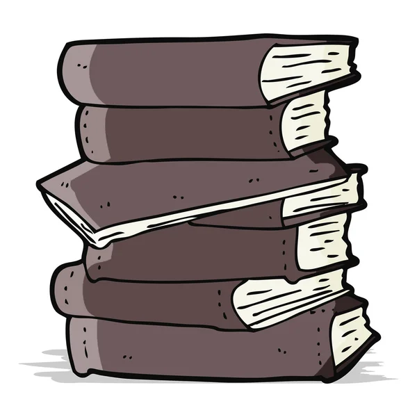 Kreslená hromada knih — Stockový vektor