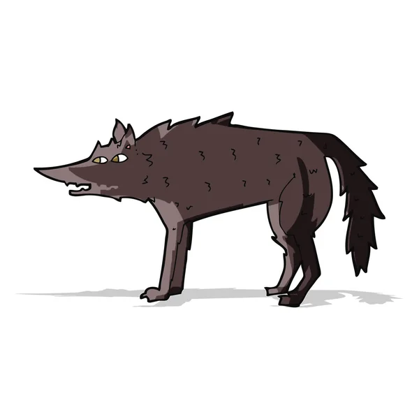 Lobo de dibujos animados — Vector de stock