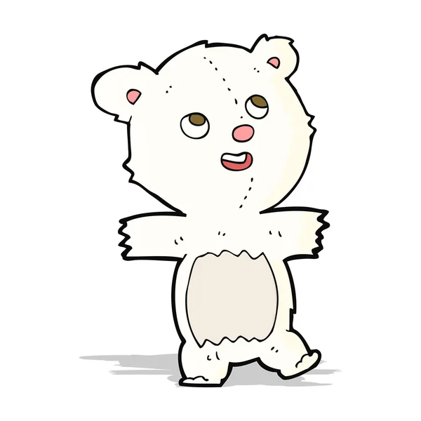 Karikatür kutup ayısı — Stok Vektör