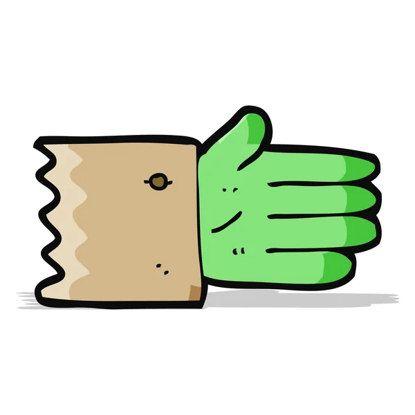 Cartoon Zombie Hand Symbol — Stockvektor