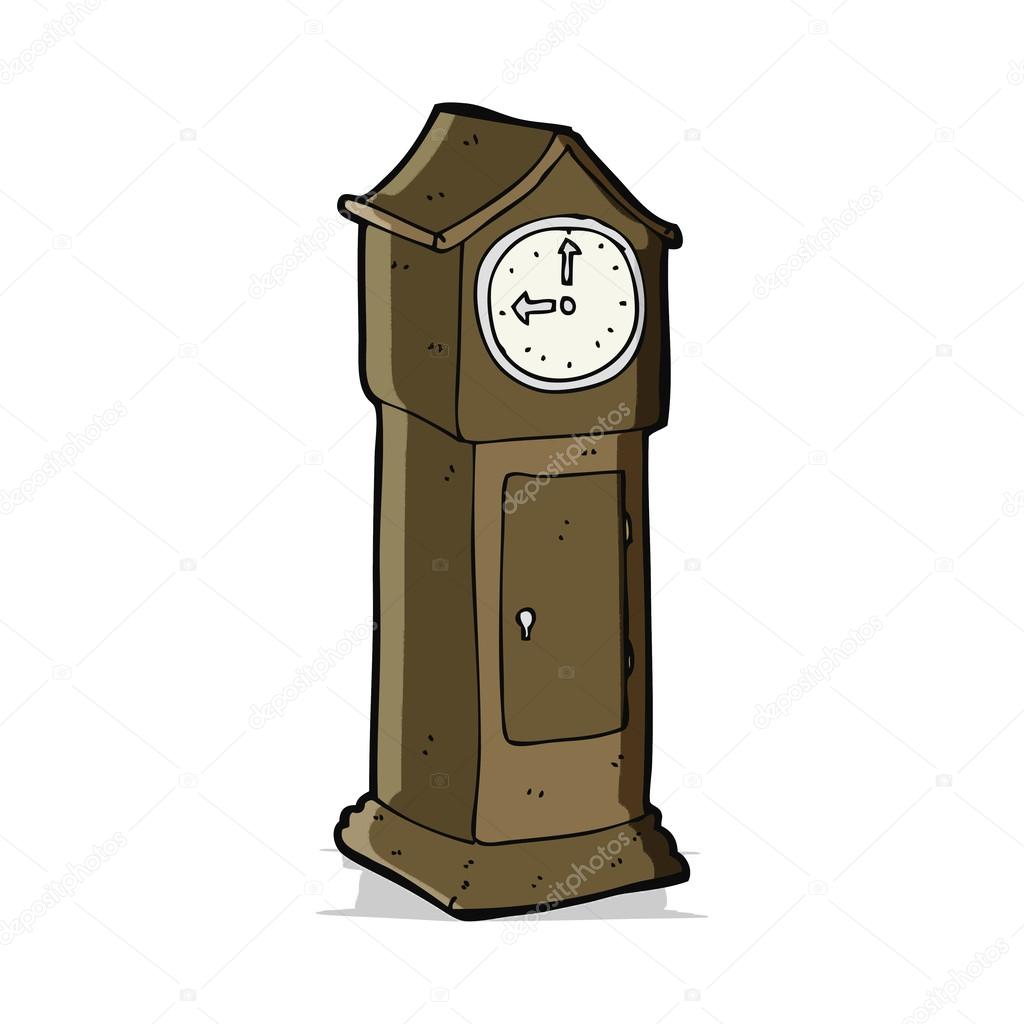 Cartoon grandfather clock Stock Vector Image by ©lineartestpilot #49973103