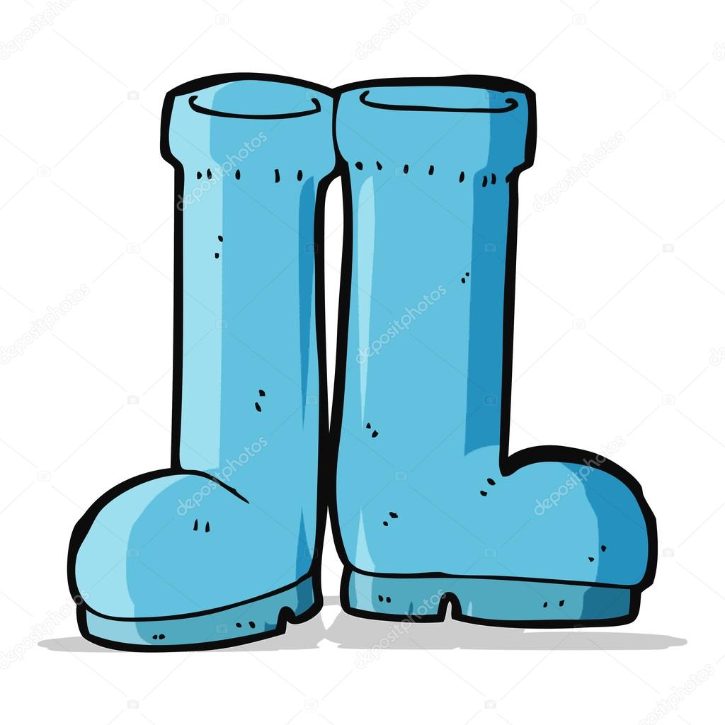 cartoon rubber boots — Stock Vector © lineartestpilot 49974573