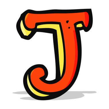karikatür harf j