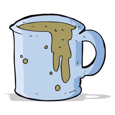 çizgi film kahve fincanı.