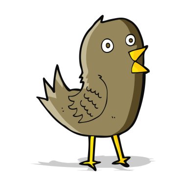 karikatür tweeting kuş