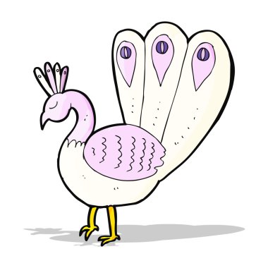 karikatür tavuskuşu