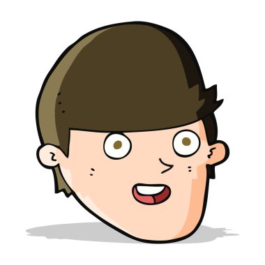 Koca çeneli çizgi film adamı.