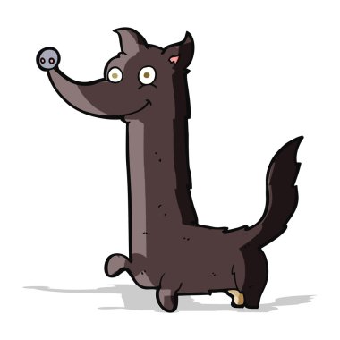 Çizgi film mutlu köpek.