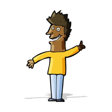 mutlu bir adam çizgi film