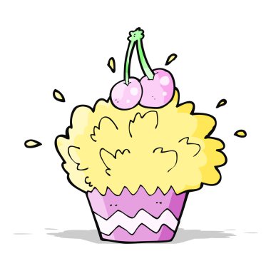 cupcake patlayan karikatür